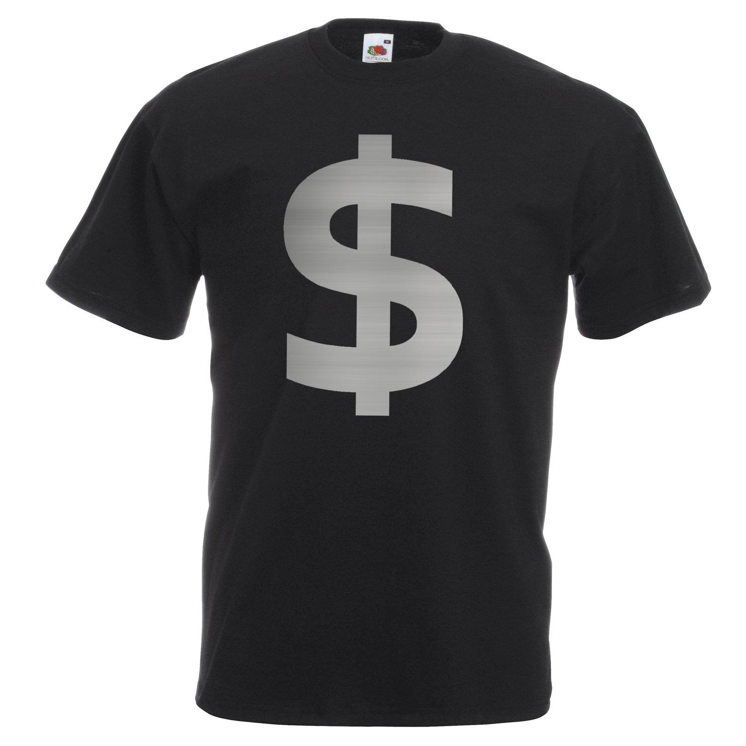 Adults Pinkunisex Silver Dollar Sign Captain Cook Tv Show Unisex Black TShirt 2XL