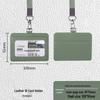 Color Printed Leather ID Card Holder with Lanyard