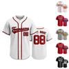 Personalisierbares Baseballtrikot für Herren und Damen, zum Knöpfen, Teamname, Nummer, Sportshirt, Personalisierte Athletik-Uniform, Oberteil für Outdoor-Aktivitäten