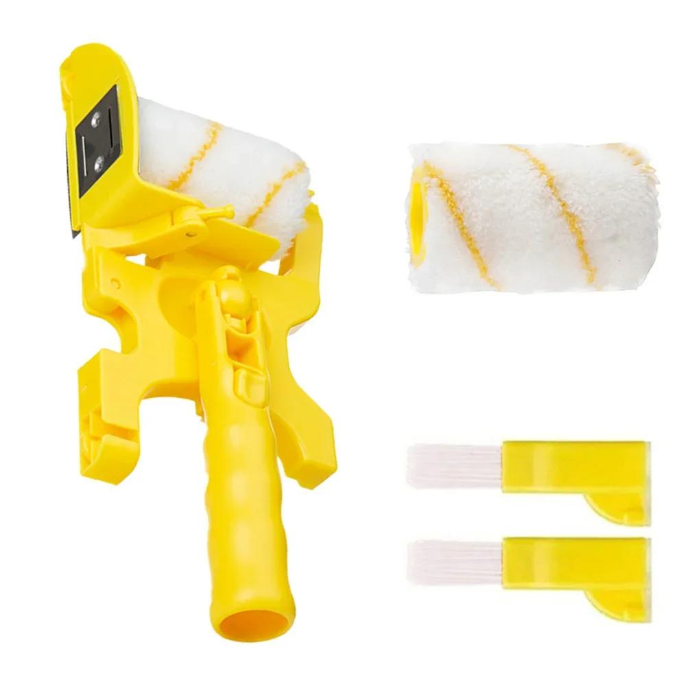 

Professional Wall Paint Roller Set Multifunction Clean Cut Edger Rolling Brush for Painting Tools золотий