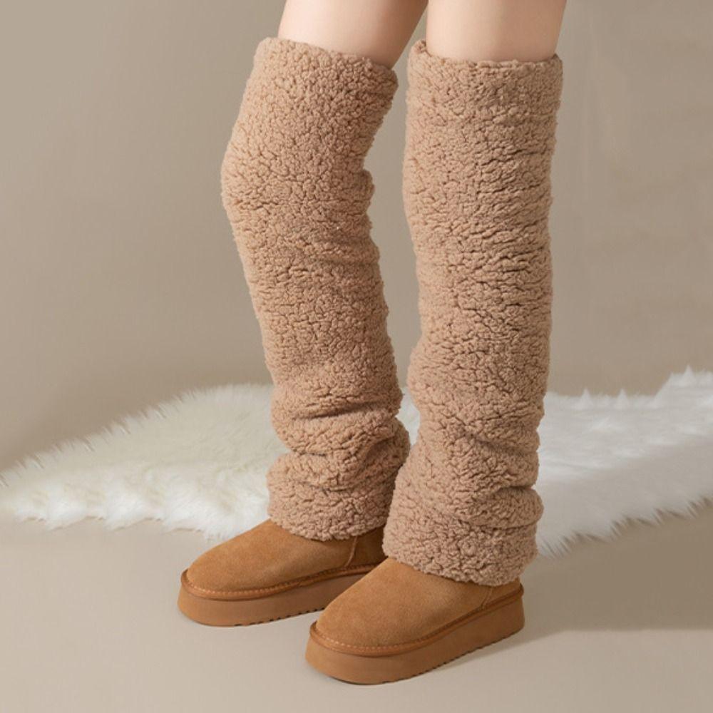 Thicken Warm Winter Foot Cover Hosiery Floor Plush Stockings Cute Coral Fleece Stockings  Winter