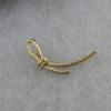Fashion Simple Retro Gold Coloren Knot Rope Bow Brooch Twist Rope Brooch Corsage Jewelry