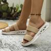 Large size foreign trade fish mouth thick-soled open-toed breathable casual sandals 2025 student sports sandals women