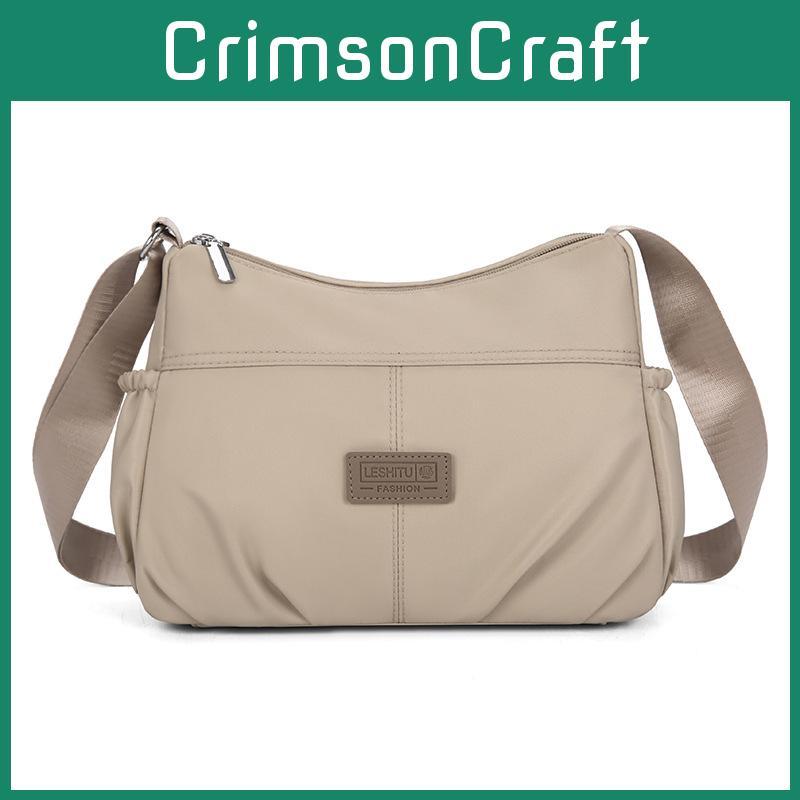 Nylon Shoulder Bag For Women With Concealed Pocket And Urban Casual Design For Everyday Wear