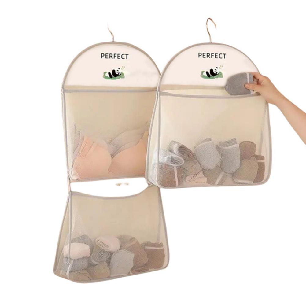 Mesh Hanging Organizer for 24 Pairs of Socks Underwear and Accessories