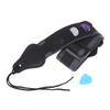 Adjustable Electric Guitar Strap With 3 Guitar Picks Holders Pu Leather Ends Acoustic Guitar Bass Strap Belt Accessories