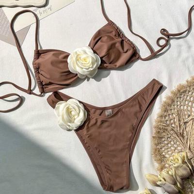 Seksualūs bikiniai, moteriški maudymosi kostiumėliai, moteriškas maudymosi kostiumėlis, skirtas maudymosi dėvėjimui, maudymosi kostiumėliai Brazilijos bikinio rinkinys Paplūdimio apranga prie baseino