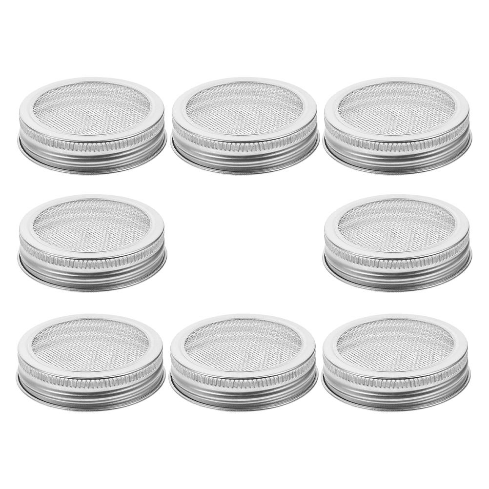 8 Stück Edelstahl Sprossendeckel 70 mm für Weithalsglas Brokkoli Bohnen Keimung Indoor Anzuchtset Glas Sprossdeckel