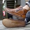 Men's High-top Casual Leather Shoes Anti-slip Wear-resistant Light Men Boots Comfort Soft-soled Outdoor Ankle Boots Botas Hombre