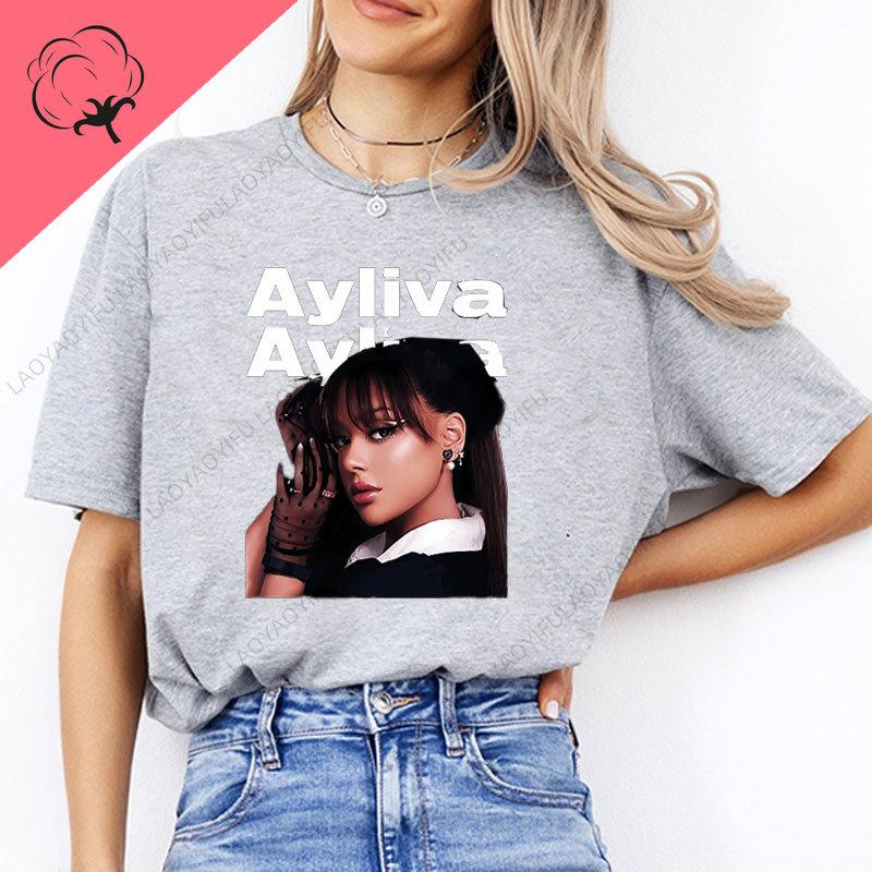 Camisetas Ayliva T Shirt Hot Sale Summer Perfect Fans Clothes For Gerunisex Rap And Hip Beautiful Ayliva Classic Vintage T Shirts