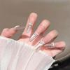 Cat's Eye Wearing Nail Pure Hand-made Nail Piece Fake Nail Wearing Nail Piece Advanced Sense Thin Dog Long