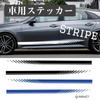 EXDUCT Sticker Decal Stripe Side Sticker Sporty Car Side Universal Custom 190cm Blue