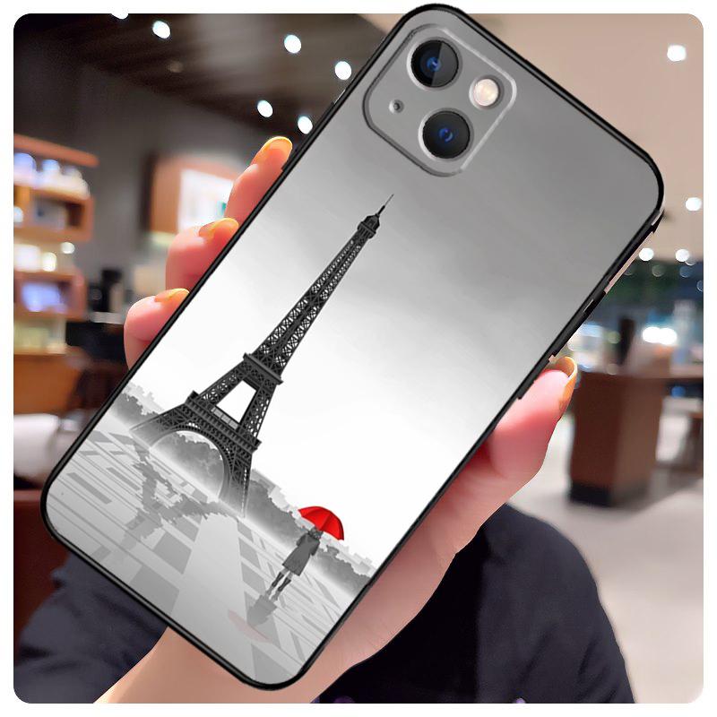 Paris Eiffel Tower Case For iPhone 15 Pro Max 14 13 12 11 16 17 Pro Max Mini 15 16 Plus 16e 17 Air Phone Cover