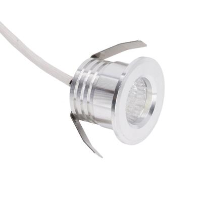 Mini Recessed COB Spotlight Stable Heat Dissipation LED Recessed Ceiling Spotlight 3W Silver Lamp Body AC85-265V Natural Light