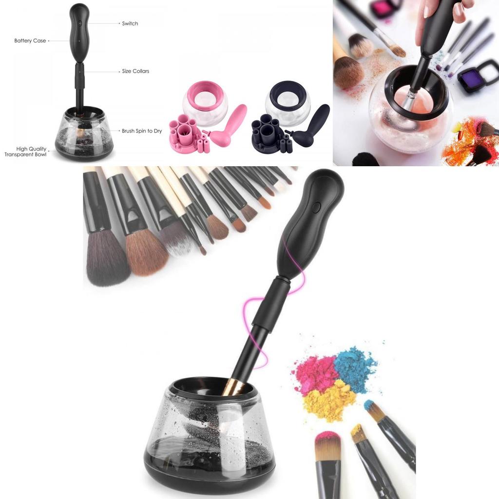 Electric Cosmetic Makeup Brush Cleaner Dryer For Efficient Cleaning And Drying