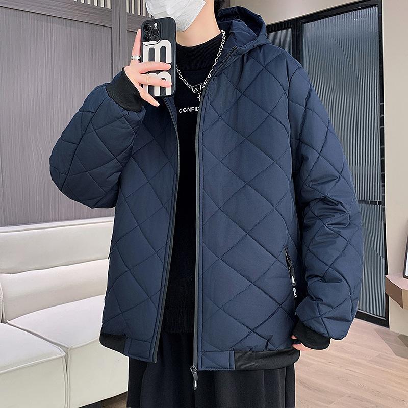 

Специально для новых моделей, в основном продвигаем мужскую одежду на хлопковой подкладке, мужские вельветовые ткани, мужскую клетчатую одежду на хлопковой подкладке с капюшоном, ромбовидную. 4XL синий