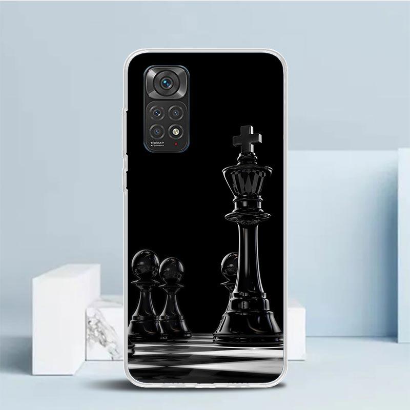 Competitive Chess Game Phone Case For Xiaomi Redmi Note 15 14 14S 13 12S 12 Pro Plus 11S 11 11T 11E 10S 10 + Soft TPU Back Cover