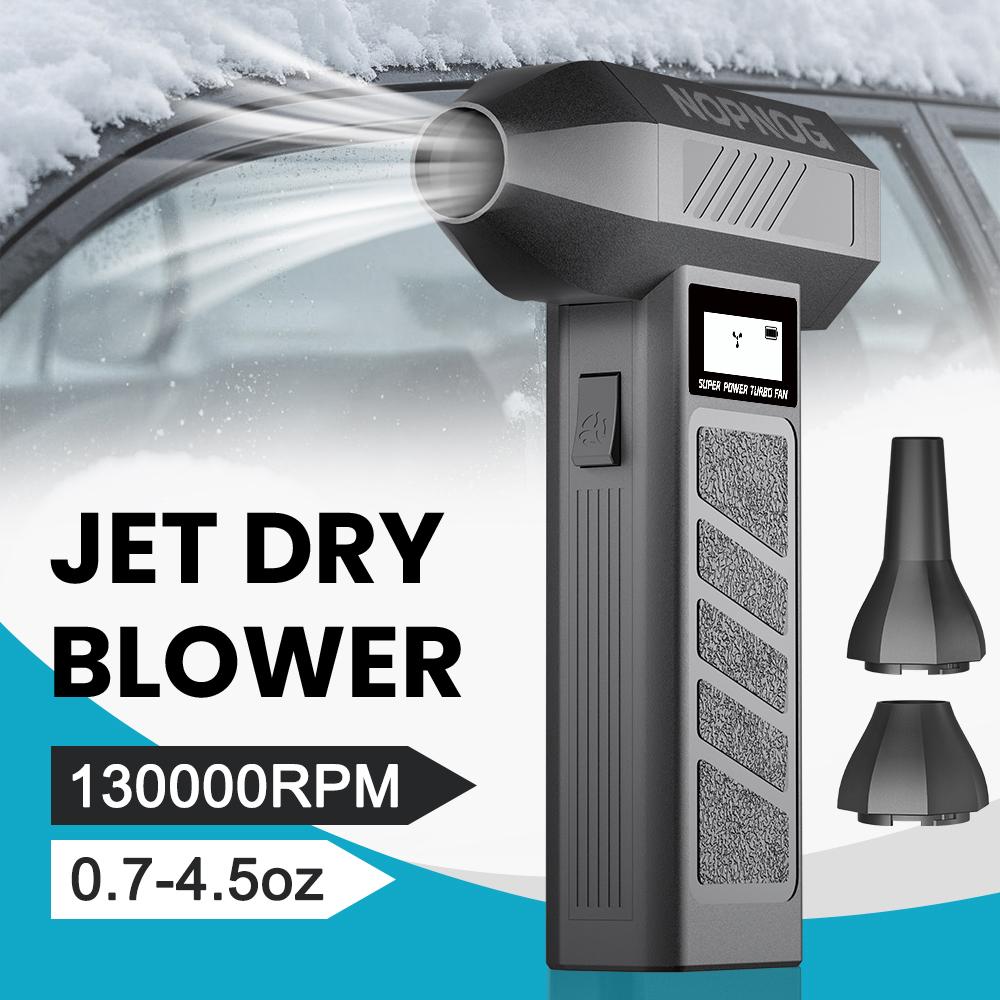 Typ-C Aufladung 130000 U/min Autozubehör Tragbarer Elektrischer Luftstaubwedel Auto Schnee Blasen Reinigungsgebläse Werkzeug 4 Gänge einstellbar Turbo Jet Lüfter