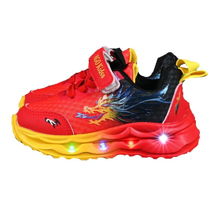 New Women Sneaker Fashion Simple Glow Kids Shoe LED Lights Breathable Comfort Boy Shoes Sports Classic Trend Autumn Casual Shoes