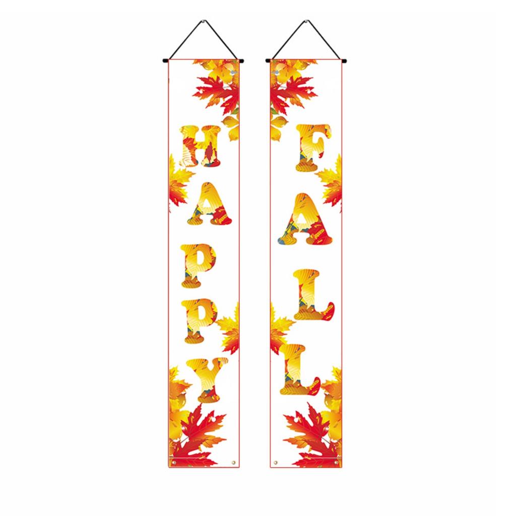 2-Pack Of Thanksgiving Couplets, Event Parties, Photo Backgrounds, Decorative Couplets, Door Curtains