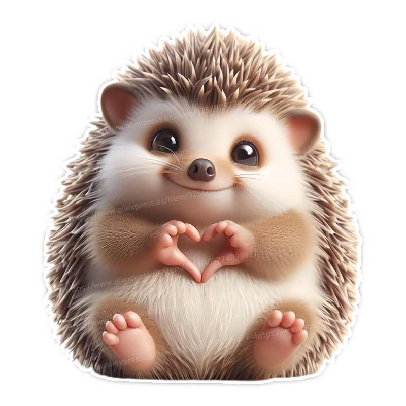 

Cute Little Animals Than Hearts Car Sticker Vinyl Decal Waterproof Rear Window Motorcycle Camper Bumper Truck Laptop Decoration Y162 A-15cm Longest Side