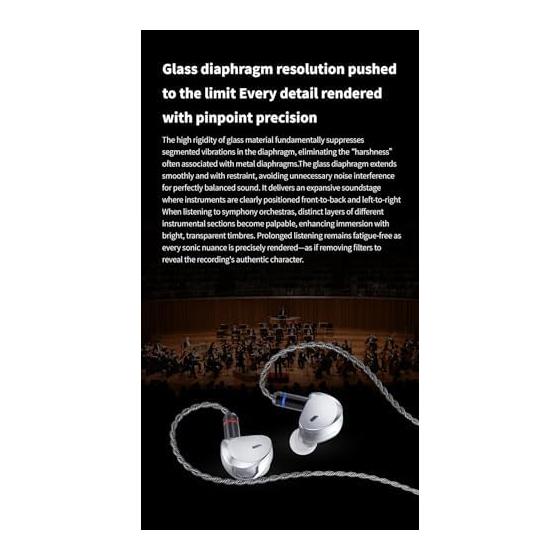 TRN Caravel Monitor Earphones 1DD Glass Diaphragm + 1PD Planar Drive Earphones Hybrid Ear Monitor IEM Chinese X Korean Ear Monitor High Sound