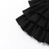 School Girls Dance Layered Tutu Skirt Elastic Waist Pleated Skirt Kids Performance Daily Wear Casual Party Outfit Ruffle Skirts