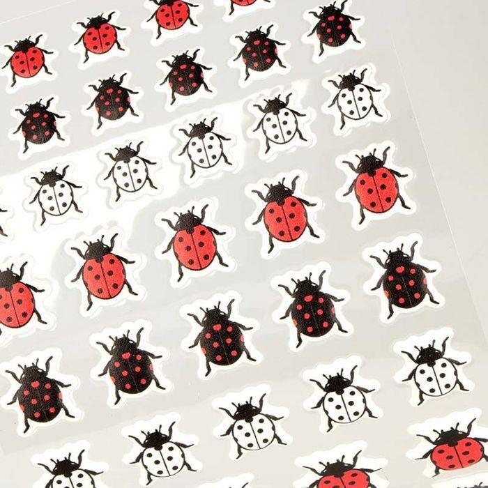 54 Ladybug Puffy Stickers