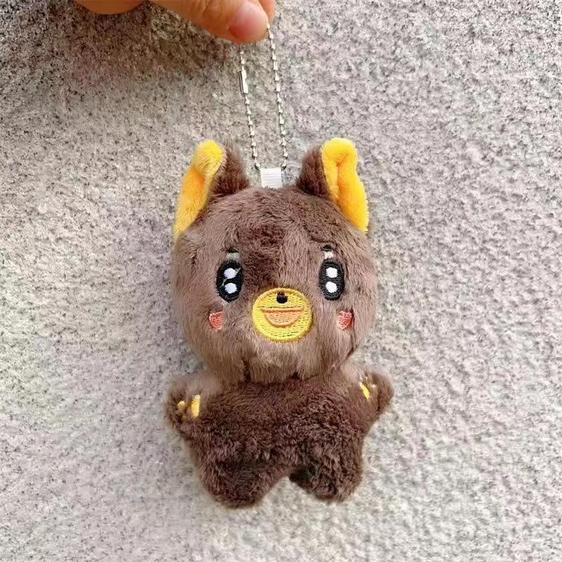 

Плюшевая игрушка-кукла-брелок 10 см, аксессуары, подвеска
