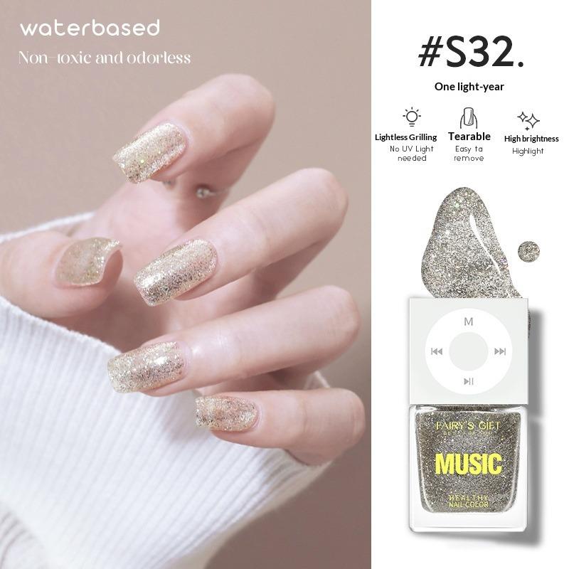 Water-based Nail Polish, No Baking Required, Long-lasting, Quick-drying, Peelable, Odorless, Brightens Hands and Feet.