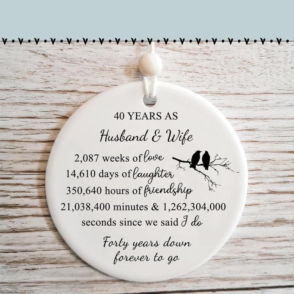 19 Years for Couple,19th Wedding for Wife or Husband, Anniversary Marriage Presents for Her or Him