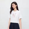 FivePlus Women's Cooling Cat Print Short Sleeve T-Shirt