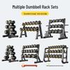 Yimai Fixed Steel Dumbbell Set with Rack