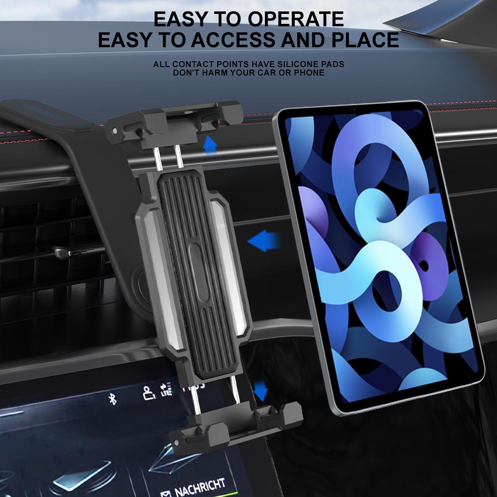 Xnyocn Car Tablet Stand Easy Paste Mount Stand 4-13 Inch Universal Holder Dashborad Center Console for iPad Xiaomi Huawei Tab PC