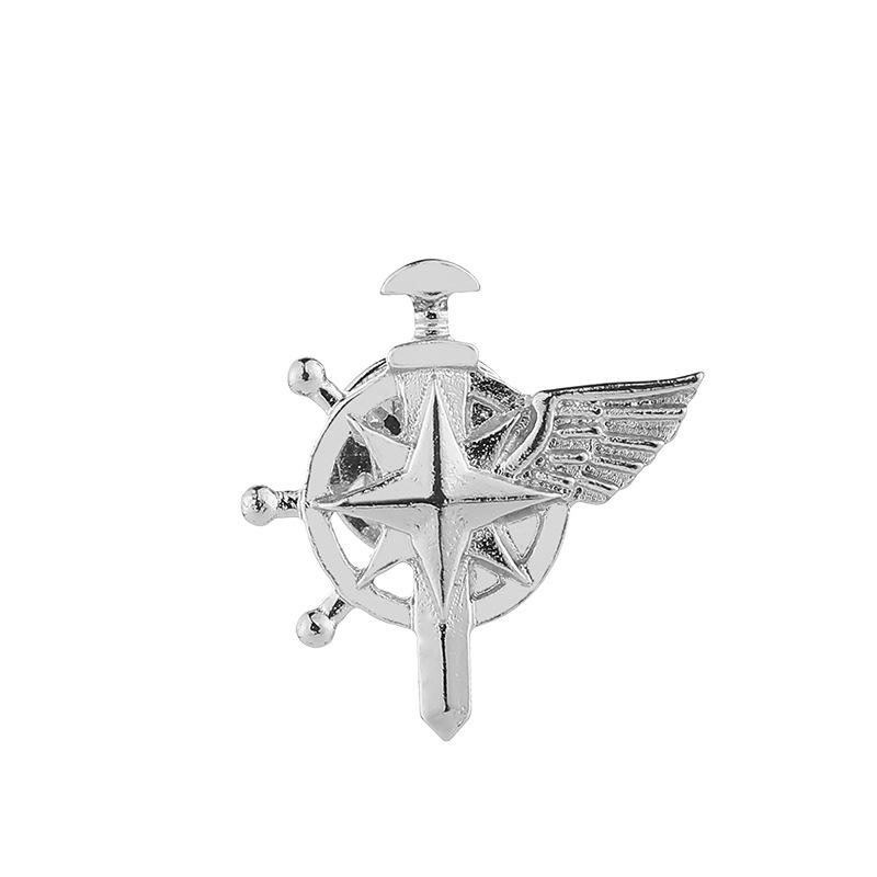 Korean Small Cross Brooches for Women and Men Shirt Suit Collar Pins Fashion Crown Badge Accessories High Quality Jewelry Gifts