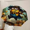 1pc Halloween Minion Automatic Open/Close Umbrella, Lightweight Design for Everyone,Durable Canopy yy251014063