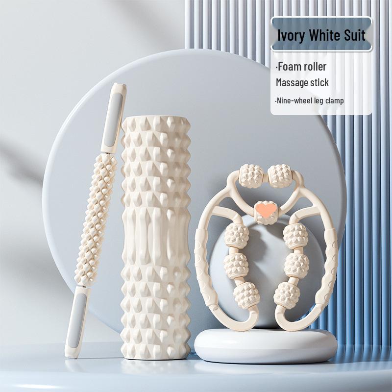 Professional Foam Roller for Muscle Relaxation and Leg Slimming - Wolf Tooth Massage Roller for Yoga and Fitness