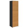 Cabinet in Black Oak Look 50 x 41 x 185 cm Particleboard