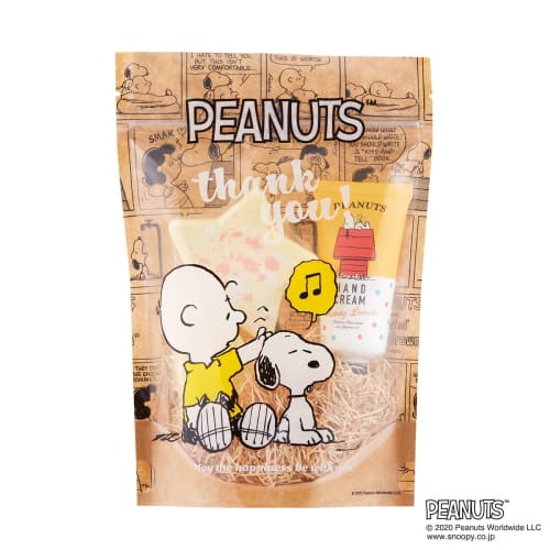 PEANUTS Comic Design Gift Set with Honey Lemon Scent (hand Cream, Bath Salts, SNOOPY)
