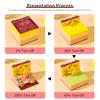 Handmade 3D Paper Architecture Memo Pad Creative Miniature Desk Ornament Sticky Notes Block