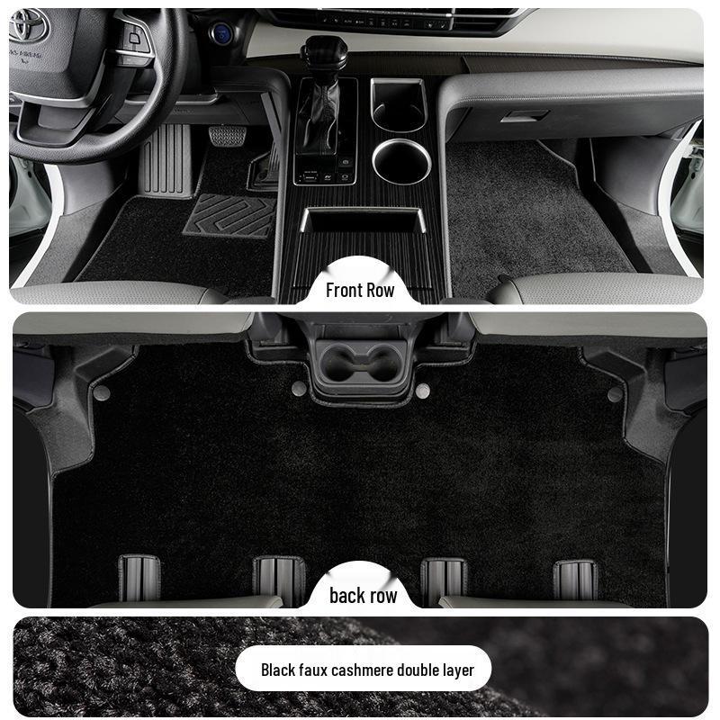 Toyota Sienna TPE Floor Mats for 7-Seater Models (2021-2025), Front Two Rows, Full Coverage.