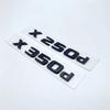 HAY2  3D ABS Glossy Black Letters X250d X350d 4Matic Etition1 Emblem for Mercedes Benz X Car Fender Badge Trunk Nameplate Logo Sticker