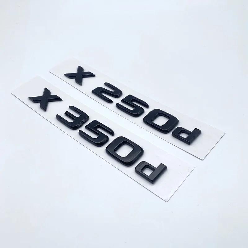 HAY2 3D ABS Glossy Black Letters X250d X350d 4Matic Etition1 Emblem for Mercedes Benz X Car Fender Badge Trunk Nameplate Logo Sticker