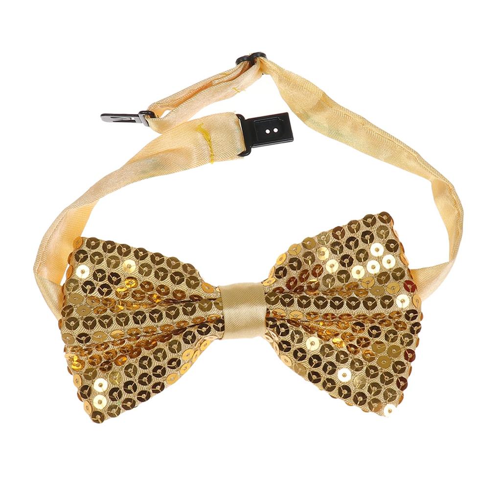 [Xiang Ru] Bow Tie, Stylish, Sparkling, Sequined, Solid Color, Cute, Men's, Women's, Unisex, Boys, Girls, Kids, Wedding, Party, Performance, Gift,