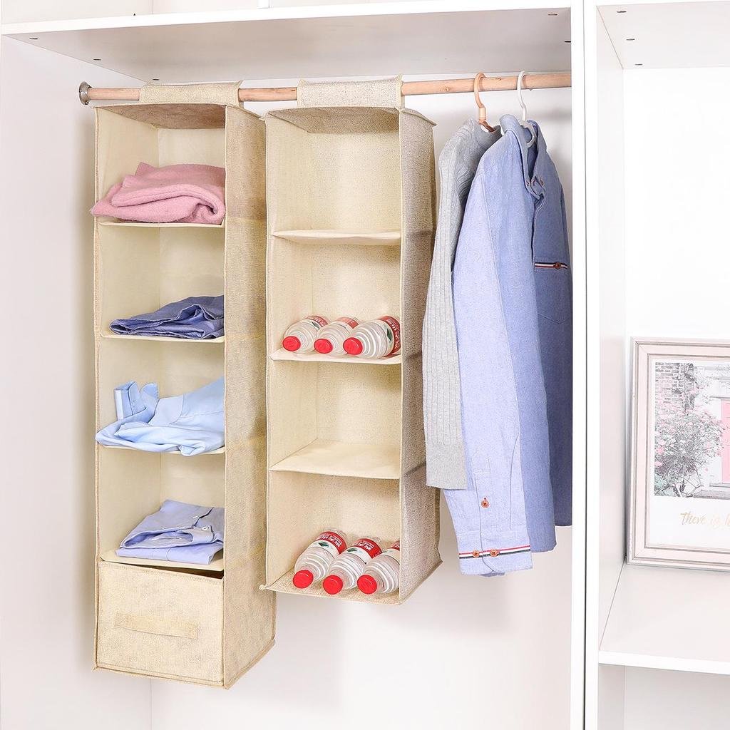 Multi-Layer Hanging Wardrobe Organizer for Clothes Storage