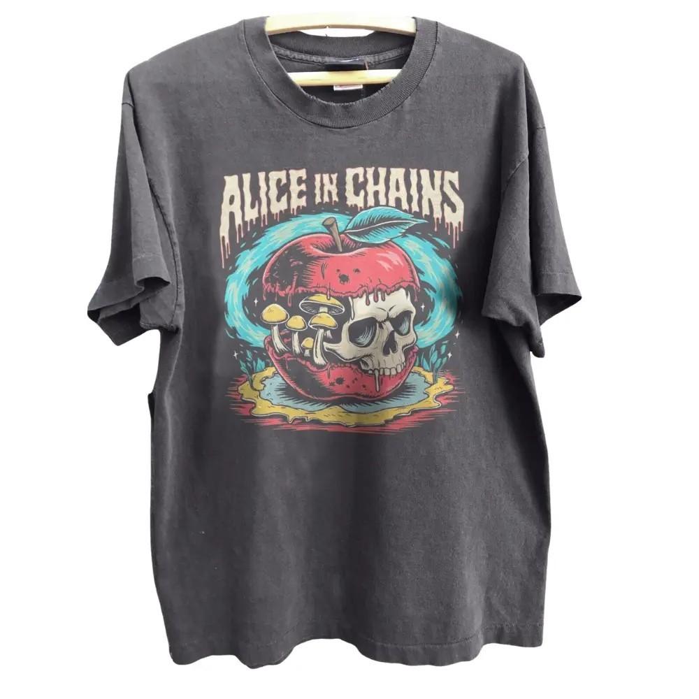 Rare Alice in Chains Grunge Rock Music Fans Unisex S-5XL Shirt AE34 L