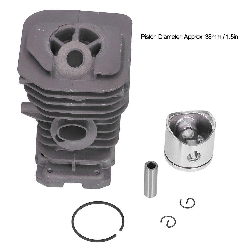 Aluminum 38mm Cylinder Piston Kit Compact Sparking Plug Gasket Kit for Husqvarna 136 137 141