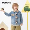 Mamimaka Boys' Doll Patch Denim Jacket
