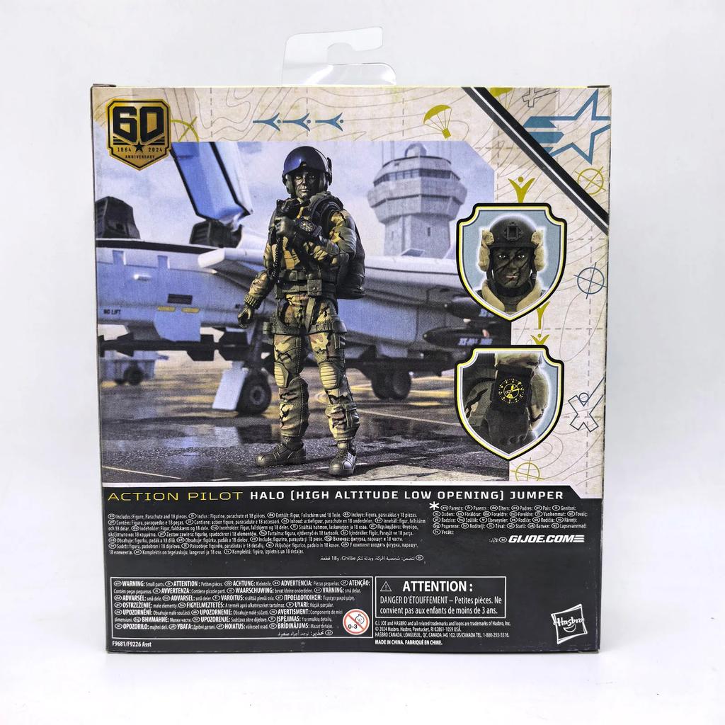 Hasbro G.I.JOE Marine Pilot Sniper Jumper Action Figure Assembled Movable with Weapons Model Toy Military Collection Kids Gifts