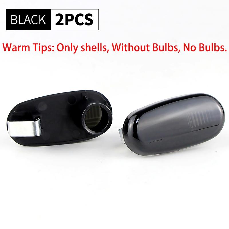 

2PCS Shell For Benz C E S SL CLASS W201(190) W202 W124 W140 R129 Front Side Marker Light Lens Cover Housings Smoked/Clear Lens